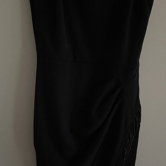 Lulus Women S Black Sleeveless Every Time We Touch Fringe Bodycon Mini Dress - Picture 5 of 12